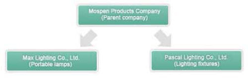 Structure de l'entreprise Mospen